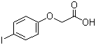 structure of CAS# 1878-94-0, 4-Iodophenoxyacetic acid;p-Iodophenoxyacetic acid