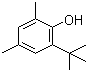 structure of CAS# 1879-09-0, Antioxidant TBX;2-(tert-Butyl)-4,6-dimethylphenol; 2,4-Dimethyl-6-tert-butylphenol; Topanol A; Anitoxidant 6BX; Antioxidant LA; Antioxidant AO 30; MMA inhibitor