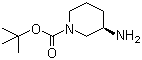 结构式 CAS# 188111-79-7, (R)-1-叔丁氧羰基-3-氨基哌啶