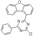 2-Chloro-4-(1-dibenzofuranyl)-6-phenyl-1,3,5-triazine molecular structure (CAS 1883265-32-4)