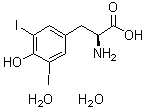 3,5-Diiodo-L-tyrosine dihydrate molecular structure (CAS 18835-59-1)