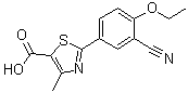 2-(3-Cyano-4-ethoxyphenyl)-4-methyl-5-thiazolecarboxylic acid molecular structure (CAS 1886961-39-2)