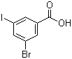3-Bromo-5-iodobenzoic acid molecular structure (CAS 188815-32-9)