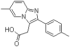 6-Methyl-2-(4-methylphenyl)imidazol[1,2-a]-pyridine-3-acetic acid molecular structure (CAS 189005-44-5)