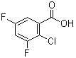 structure of CAS# 189024-26-8, 2-Chloro-3,5-difluorobenzoic acid