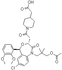 Lapaquistat acetate molecular structure (CAS 189060-13-7)