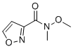structure of CAS# 189096-90-0, N-methoxy-N-methylisoxazole-3-carboxamide