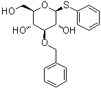 Phenyl 3-O-(phenylmethyl)-1-thio-beta-D-glucopyranoside molecular structure (CAS 189144-54-5)