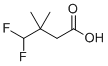 4,4-Difluoro-3,3-dimethylbutanoic acid molecular structure (CAS 1892397-17-9)