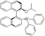 结构式 CAS# 189274-36-0, (R)-(+)-1,1'-联萘-2'-异丙氧基-2-二苯膦