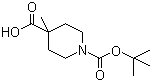 1-Boc-4-methylpiperidine-4-carboxylic acid molecular structure (CAS 189321-63-9)