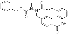 (4-Carboxybenzyl)methylbicarbamic acid dibenzyl ester molecular structure (CAS 18969-60-3)