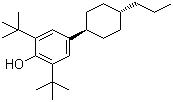 反式-2,6-双(叔丁基)-4-(4-丙基环己基)苯酚分子结构 (CAS 189696-30-8)