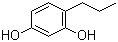 4-丙基间苯二酚分子结构 (CAS 18979-60-7)