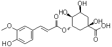 3-O-阿魏酰基奎宁酸分子结构 (CAS 1899-29-2)