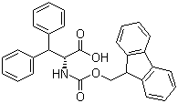 Fmoc-D-3,3-diphenylalanine molecular structure (CAS 189937-46-0)