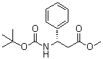 结构式 CAS# 190189-97-0, (3S)-3-[(叔丁氧羰基)氨基]-3-苯基丙酸甲酯
