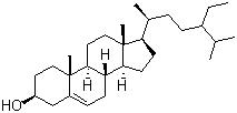 beta-谷甾醇分子结构 (CAS 19044-06-5)