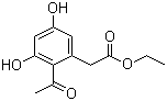 2-Acetyl-3,5-dihydroxybenzeneacetic acid ethyl ester molecular structure (CAS 19054-27-4)
