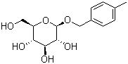 (4-Methylphenyl)methyl beta-D-glucopyranoside molecular structure (CAS 190595-25-6)