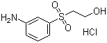 2-(3-Aminophenylsulfonyl)ethanol hydrochloride molecular structure (CAS 19076-03-0)