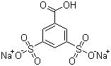 Disodium hydrogen 3,5-disulphonatobenzoate molecular structure (CAS 19089-55-5)