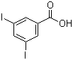 3,5-二碘苯甲酸分子结构 (CAS 19094-48-5)