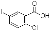2-氯-5-碘苯甲酸分子结构 (CAS 19094-56-5)