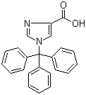 1-Trityl-1H-imidazole-4-carboxylic acid molecular structure (CAS 191103-80-7)