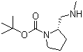 (S)-2-[(Methylamino)methyl]-1-pyrrolidinecarboxylic acid tert-butyl ester molecular structure (CAS 191231-58-0)