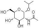 1-甲基乙基 2-(乙酰氨基)-2-脱氧-alpha-D-吡喃葡萄糖苷分子结构 (CAS 19124-40-4)