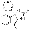 (4S)-4-(1-Methylethyl)-5,5-diphenyl-2-oxazolidinethione molecular structure (CAS 191274-53-0)