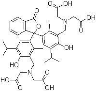 结构式 CAS# 1913-93-5, 百里酚酞氨羧络合剂; 百里酚酞络合酮