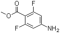 structure of CAS# 191478-99-6, Methyl 4-amino-2,6-difluorobenzoate;4-Amino-2,6-difluorobenzoic acid methyl ester