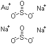 Gold(I) trisodium disulphite molecular structure (CAS 19153-98-1)