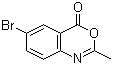 结构式 CAS# 19165-25-4, 6-溴-2-甲基-4H-3,1-苯并恶嗪-4-酮