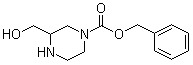 Benzyl 3-(hydroxymethyl)piperazine-1-carboxylate molecular structure (CAS 191739-40-9)