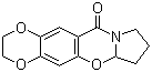 2,3,6a,7,8,9-Hexahydro-11H-1,4-dioxino[2,3-g]pyrrolo[2,1-b][1,3]benzoxazin-11-one molecular structure (CAS 191744-13-5)
