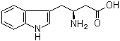 结构式 CAS# 192003-01-3, (S)-beta-氨基-1H-吲哚-3-丁酸