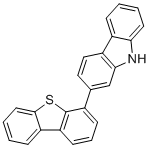 2-(Dibenzothiophen-4-yl)carbazol molecular structure (CAS 1922121-94-5)