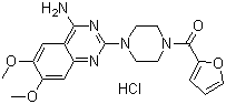 Prazosin hydrochloride  molecular structure (CAS 19237-84-4)
