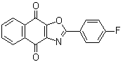 结构式 CAS# 192718-06-2, 2-(4-氟苯基)萘并[2,3-d]恶唑-4,9-二酮