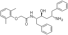 structure of CAS# 192725-49-8, N-[(1S,2S,4S)-4-Amino-2-hydroxy-5-phenyl-1-(phenylmethyl)pentyl]-2-(2,6-dimethylphenoxy)acetamide;(2S,3S,5S)-2-(2,6-Dimethylphenoxyacetyl)amino-3-hydroxy-5-amino-1,6-diphenylhexane