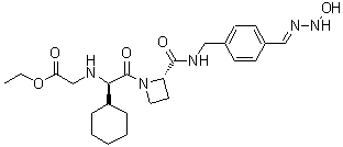 Ximelagatran molecular structure (CAS 192939-46-1)