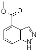 1H-Indazole-4-carboxylic acid methyl ester molecular structure (CAS 192945-49-6)