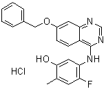 5-[(7-苄氧基喹唑啉-4-基)氨基]-4-氟-2-甲基苯酚盐酸盐分子结构 (CAS 193000-39-4)
