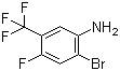 2-Bromo-4-fluoro-5-trifluoromethylaniline molecular structure (CAS 193090-60-7)