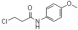 3-氯-N-(4-甲氧基苯基)丙酰胺分子结构 (CAS 19313-87-2)