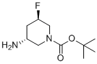 (3R,5R)-tert-Butyl 3-amino-5-fluoropiperidine-1-carboxylate molecular structure (CAS 1932247-39-6)