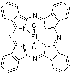 Silicon phthalocyanine dichloride molecular structure (CAS 19333-10-9)